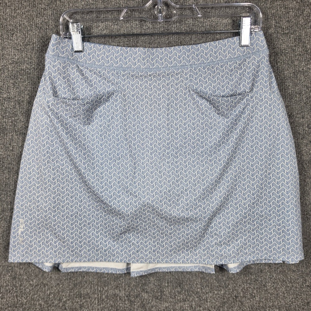 RLX Ralph Lauren Golf Skort Womens Medium Chevron Print Pleated Stretch Golfcore